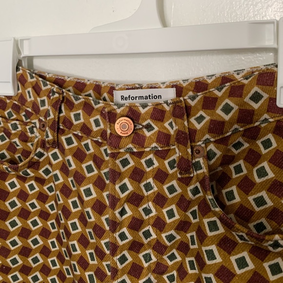 Reformation Mezzanine Jackie High Rise Denim Mini Skirt Size 29 - Picture 2 of 9